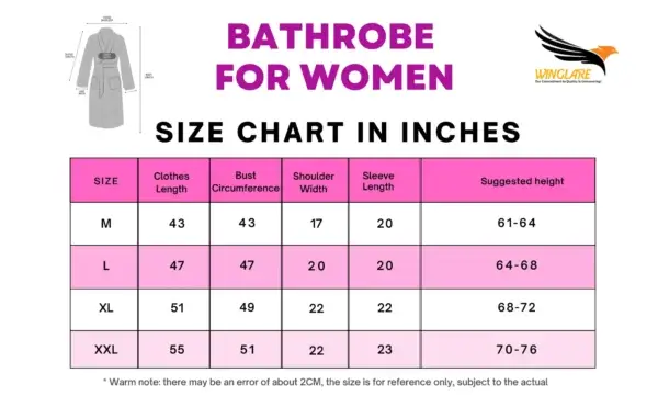 Puple (1) Lightweight Soft Bathrobe for Women