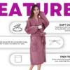 Puple (5) Lightweight Soft Bathrobe for Women