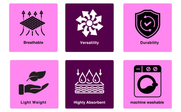 Puple (6) Lightweight Soft Bathrobe for Women