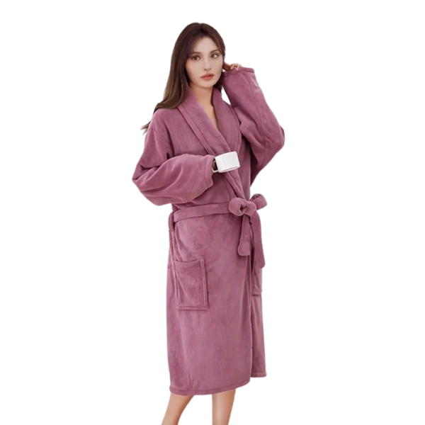 Purple (2) Lightweight Soft Bathrobe for Women
