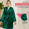 listing 2-Recovered Women's Premium Satin Bridesmaid Night Dress Robes