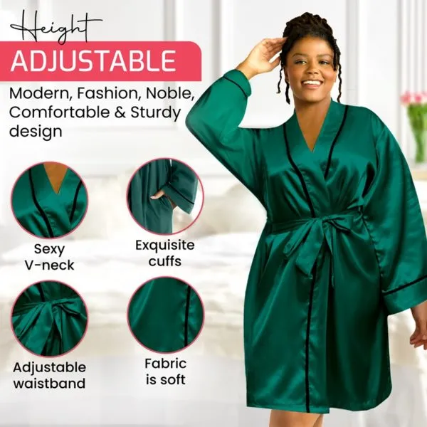 listing 3 Women's Premium Satin Bridesmaid Night Dress Robes