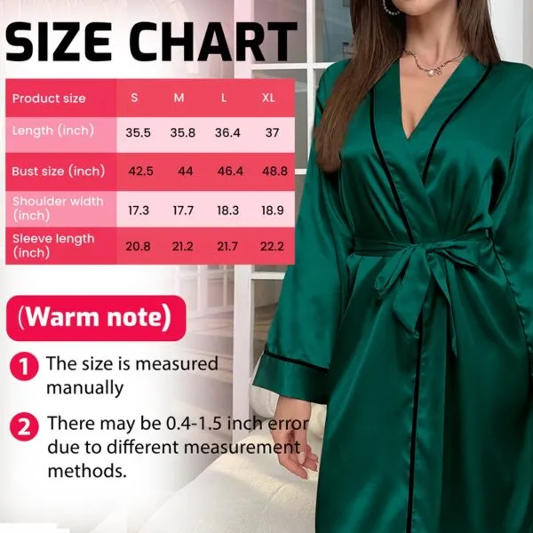 listing 5 Women's Premium Satin Bridesmaid Night Dress Robes