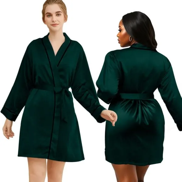 main image Women's Premium Satin Bridesmaid Night Dress Robes